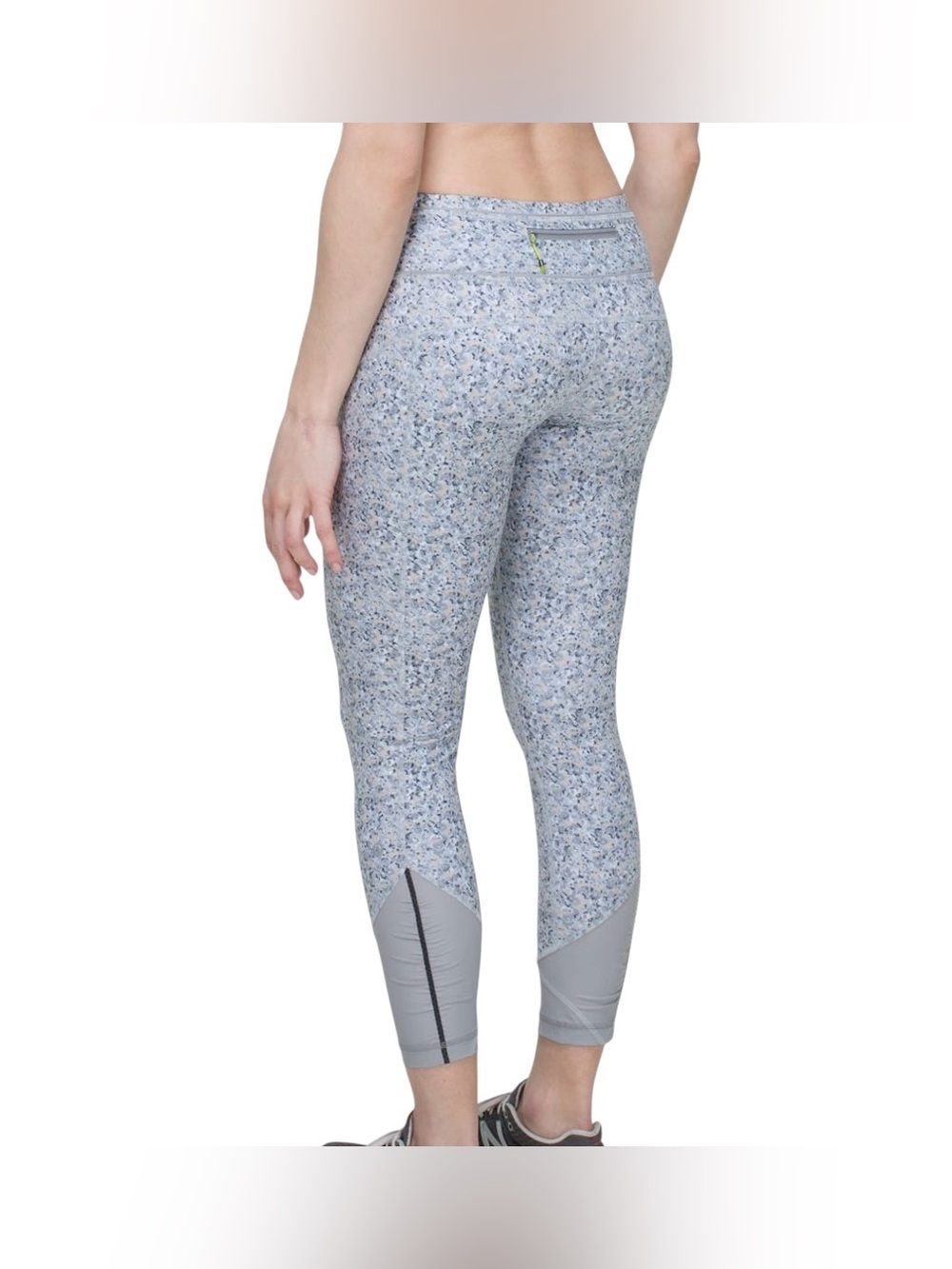 Lululemon Pace Queen Tight Fleur Silver Spoon / Ambient Grey Size 4